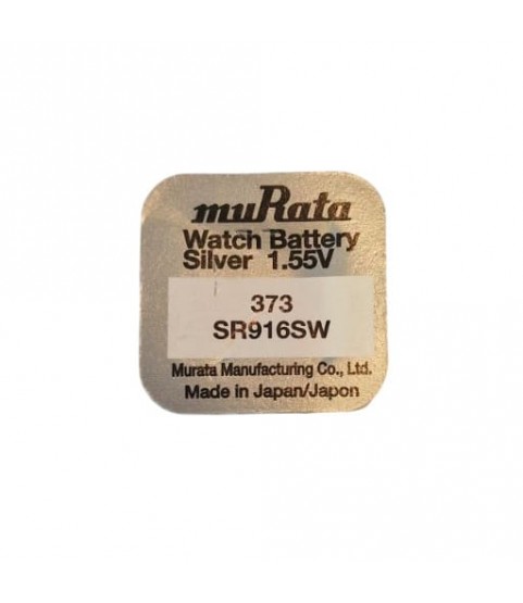 Sony/Murata 373 SR68 SR916SW quartz watches battery silver oxide 1.55 volts 1x