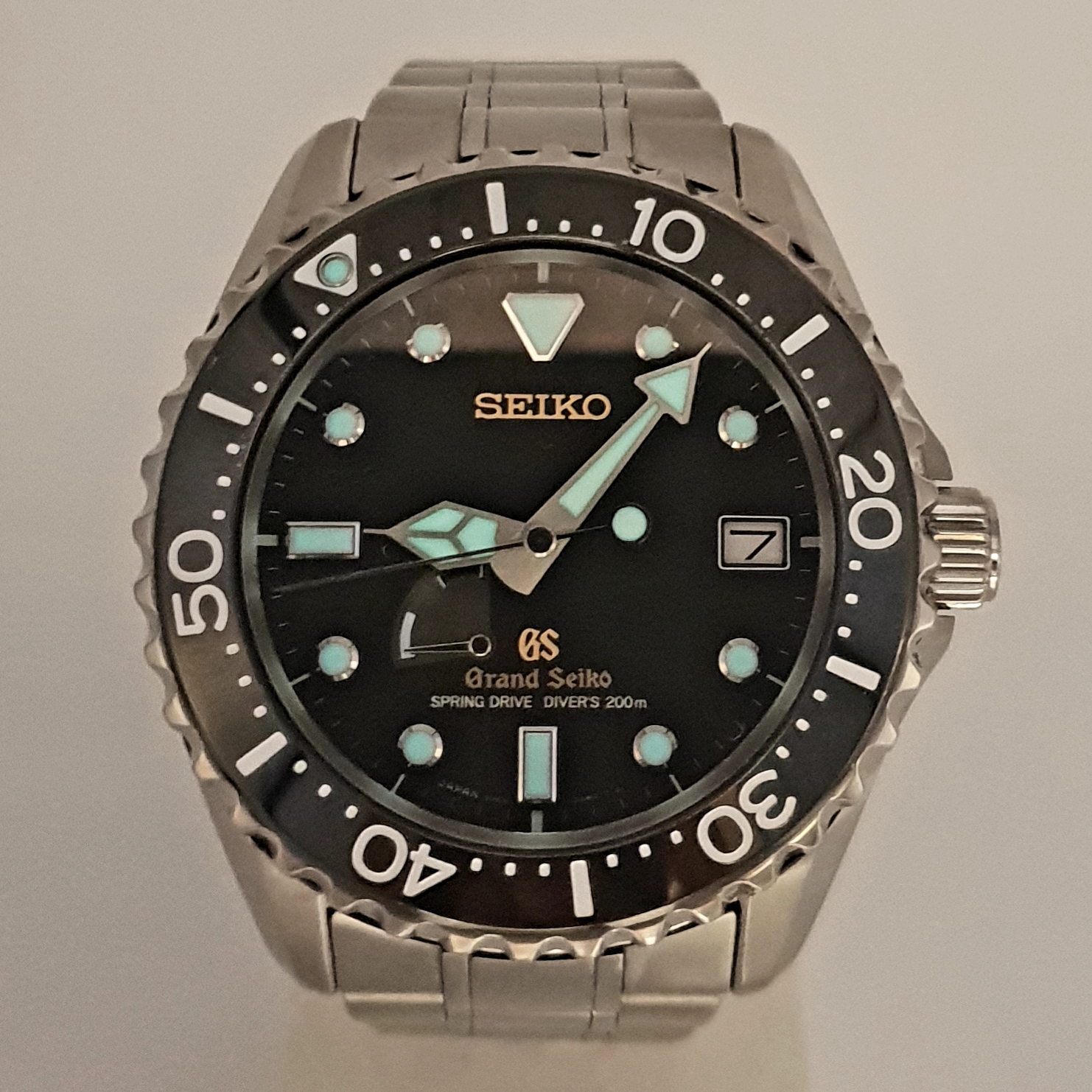 Seiko Diver SBGA031 Cal. 9R65 Spring Drive Power Reserve Titanium Watch -  Seiko