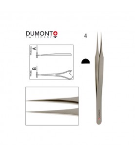 Dumont Dumoxel #4 Tweezers Antimagnetic Steel 110mm Swiss Tool