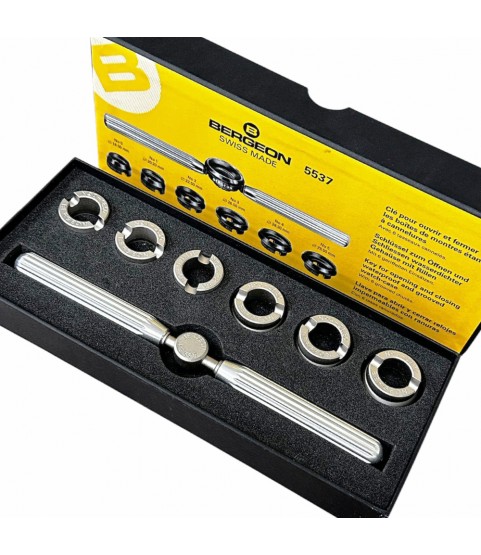 Bergeon 5537 waterproof & grooved watch case opener closing tool (Rolex, Tudor)