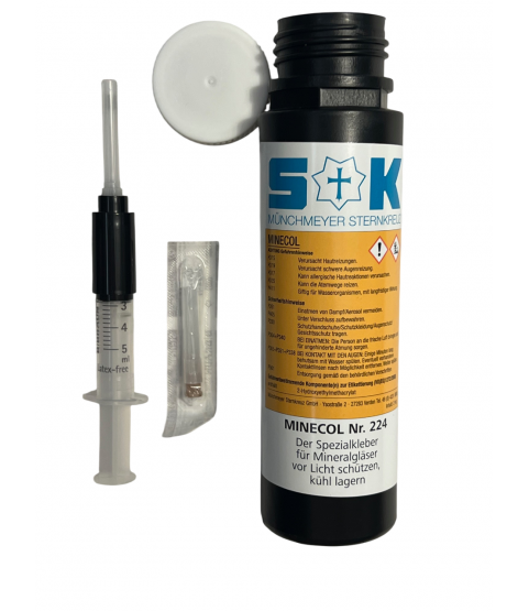 Minecol cement UV glue for mineral crystals glass 2ml Minecol cement UV glue for mineral crystals glass 2ml