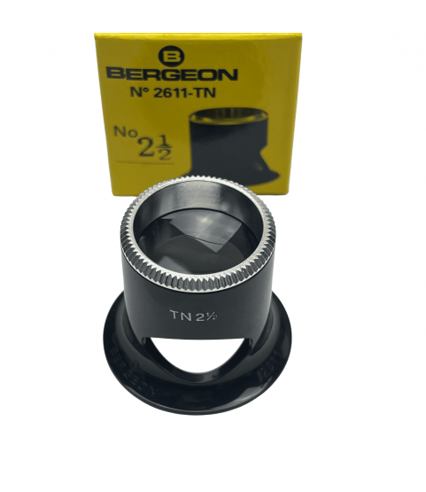 Bergeon 2611-TN 4x watchmaker eyeglasses loupe biconvex air 2.5