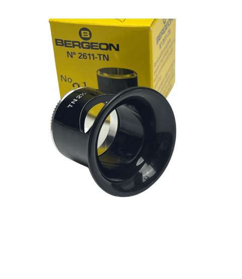 Bergeon 2611-TN 4x watchmaker eyeglasses loupe biconvex air 2.5