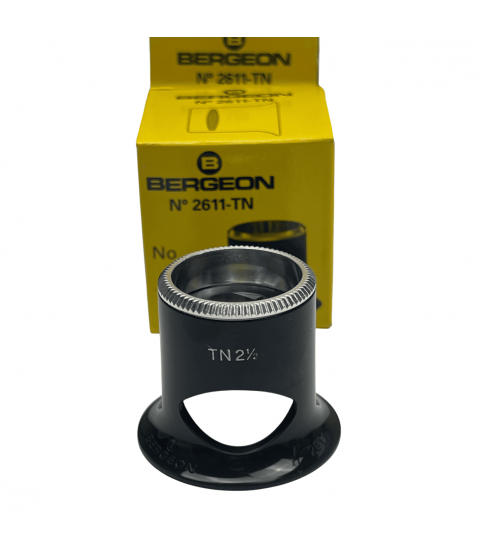 Bergeon 2611-TN 4x watchmaker eyeglasses loupe biconvex air 2.5
