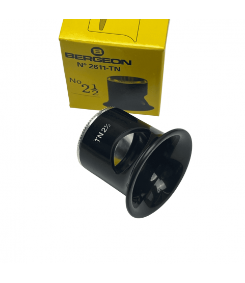Bergeon 2611-TN 4x watchmaker eyeglasses loupe biconvex air 2.5