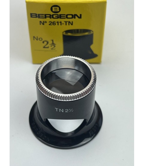 Bergeon 2611-TN 4x watchmaker eyeglasses loupe biconvex air 2.5