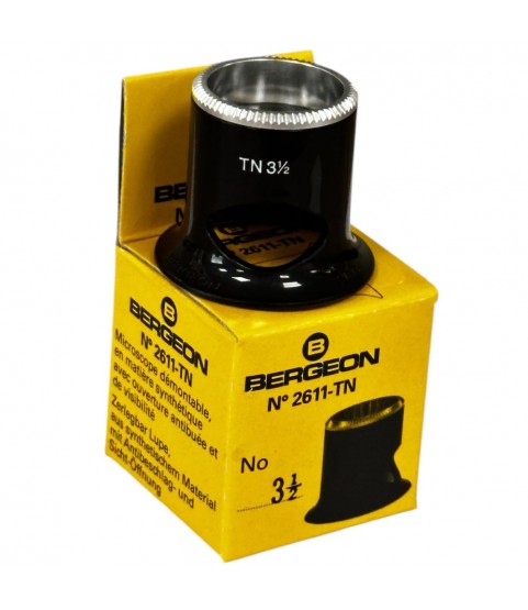 Bergeon 2611-TN 2.8x watchmaker eyeglasses loupe biconvex air 3.5