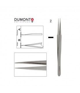 Dumont Dumoxel #2 Tweezers Antimagnetic Steel 120mm Swiss Watchmaker Tool