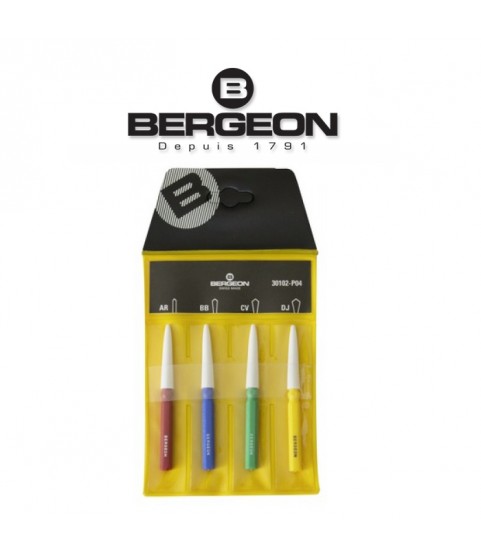 Bergeon 30102-P04 assortment of 4 oilers for watchmakers