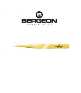 Bergeon 7029-1AM-GF gold flash brass tweezers