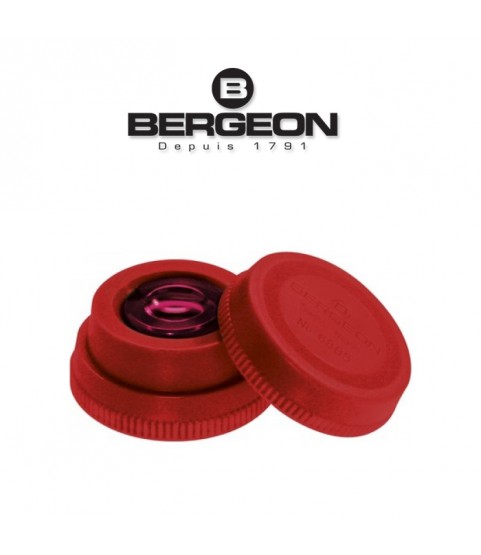 Bergeon 6885-R red oil cup with red inner glass