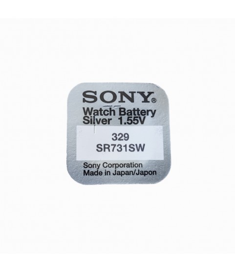 Sony 329 batteries for quartz watches with silver oxides 1.55 volts