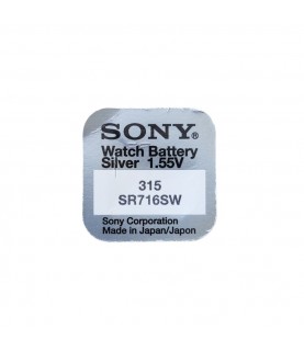 Sony 315 batteries for quartz watches with silver oxides 1.55 volts Sony 315 batteries for quartz watches with silver oxides 1.55 volts