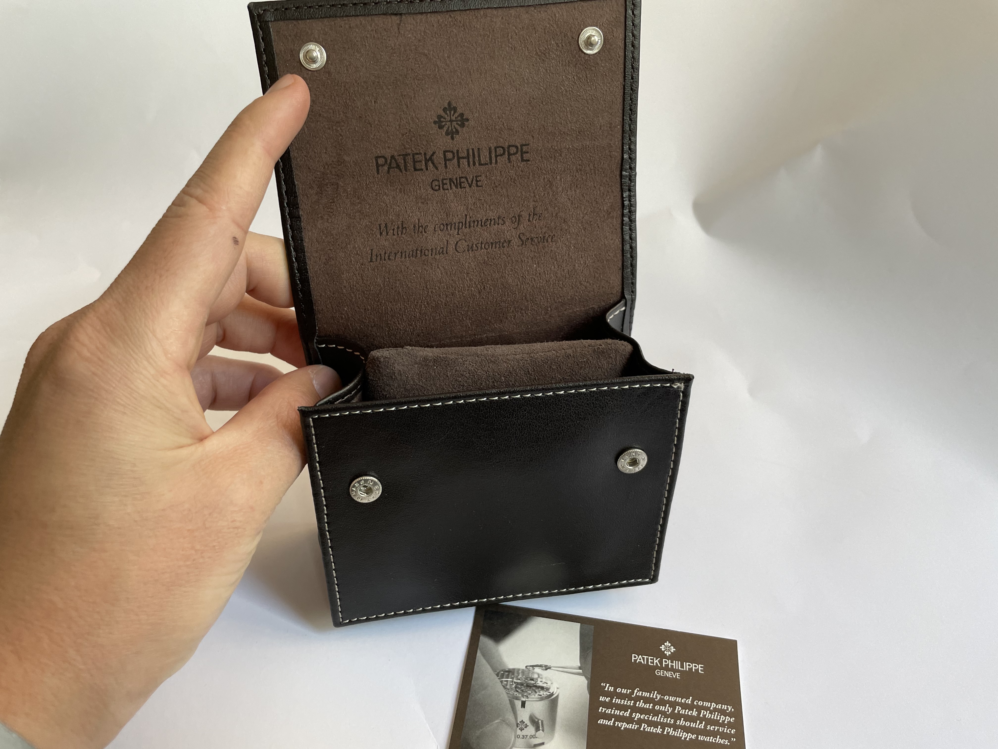 Genuine leather PATEK PHILIPPE DOCUMENT CASE/LAPTOP BAG
