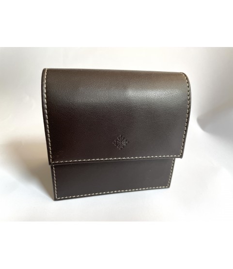 Patek Philippe leather travel watch pouch case