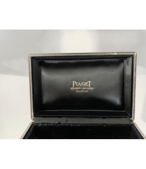 Vintage Piaget black watch box 1970s
