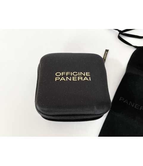 Panerai nylon watch travel case with velvet pouch