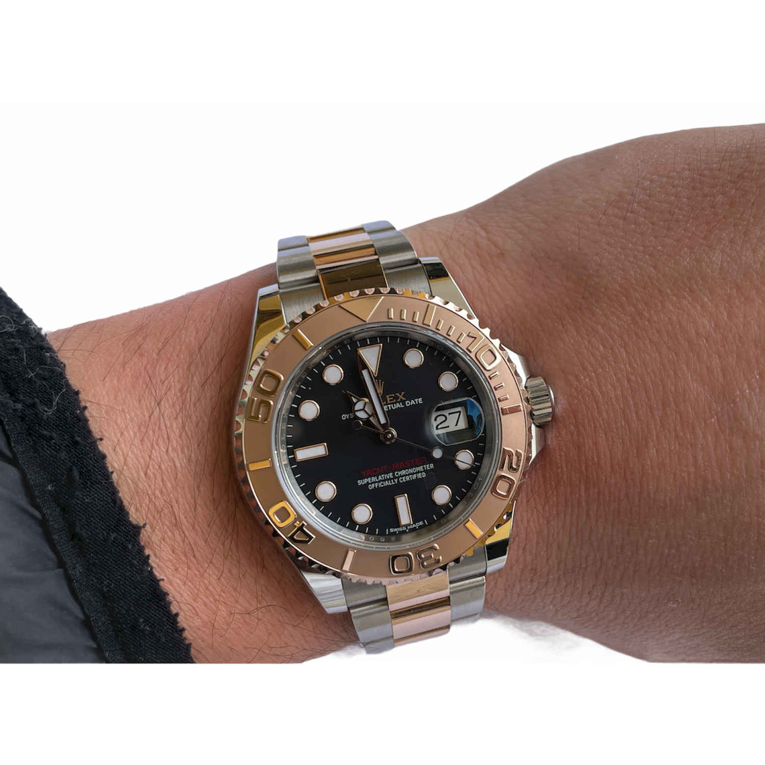 Rolex Yacht-Master 18K Rose Gold/Steel Watch