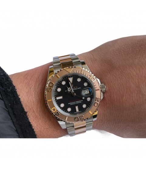 Rolex Yacht-Master 116621 18k Everose gold/steel chocolate men's watch 40mm