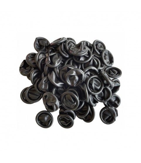 ESD Anti-static black latex rubber finger cots for watchmakers size S 100 pcs