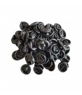 ESD Anti-static black latex rubber finger cots for watchmakers size M 100pcs