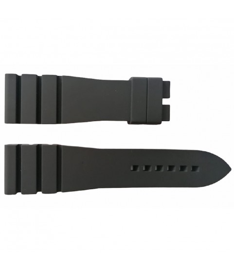 Tudor black noir silicone rubber strap 24/20mm 4188786
