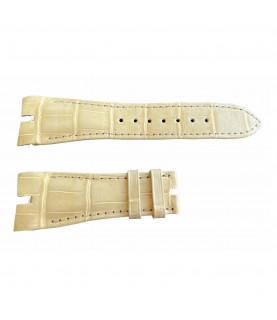Roger Dubuis leather cream watch strap 25x18 mm