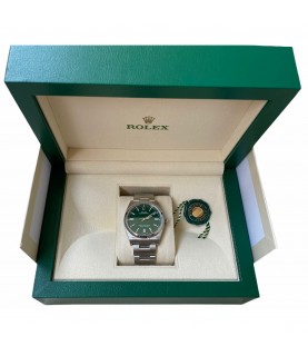New Rolex Oyster Perpetual 126000 green dial watch 2021 36mm