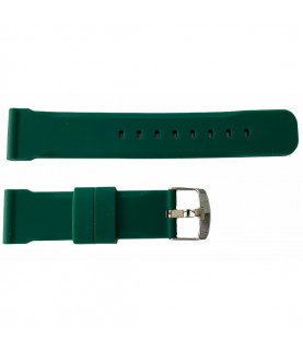 Buzzufy silicone green chrono watch strap 20mm