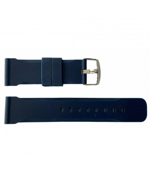 Buzzufy silicone dark blue chrono watch strap 18mm