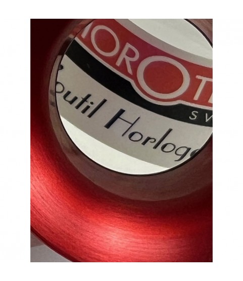 Horotec MSA00.033-3 Red Anodized 3.5x Watchmaker Loupe