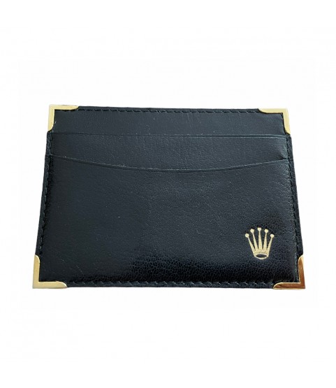 Vintage Rolex Cellini black leather box with card holder 49.00.71 Vintage Rolex Cellini black leather box with card holder 49.00.71