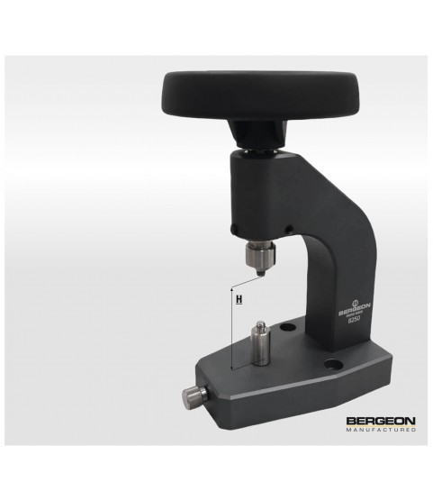 Bergeon 8250 watch case closer and crystal press fitting Bergeon 8250 watch case closer and crystal press fitting