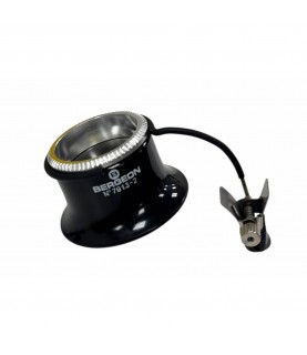Bergeon 7913-2 Eyeglass Watchmaker Loupe, 5x Magnification, Clip-On Biconvex Lens, 25 mm, Swiss Made