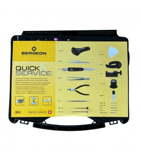 Bergeon 7812 watchmaker service case for the quick service Bergeon 7812 watchmaker service case for the quick service
