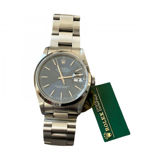Rolex Datejust 16200 blue dial men's watch 1995