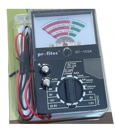 Universal Profitec analog battery tester BT-105A