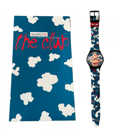 Swatch Looka 1996 The Club All Over The World special limited edition GZ 700 NOS