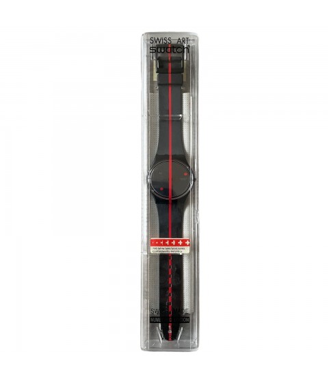 New Swatch Rouge Sur Blackout watch GZ119 1991
