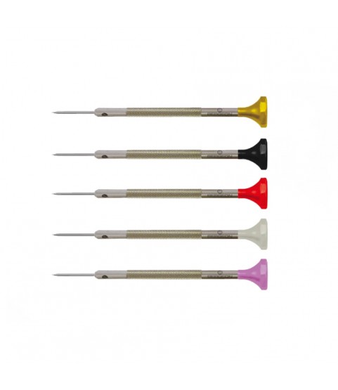 Bergeon 30081-P05 set of 5 stainless steel screwdrivers