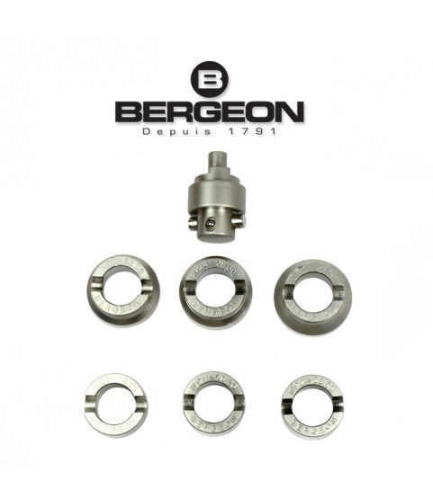 Bergeon 5538 set of inserts for waterproof watch cases with grooves / teeth, for Bergeon 5700