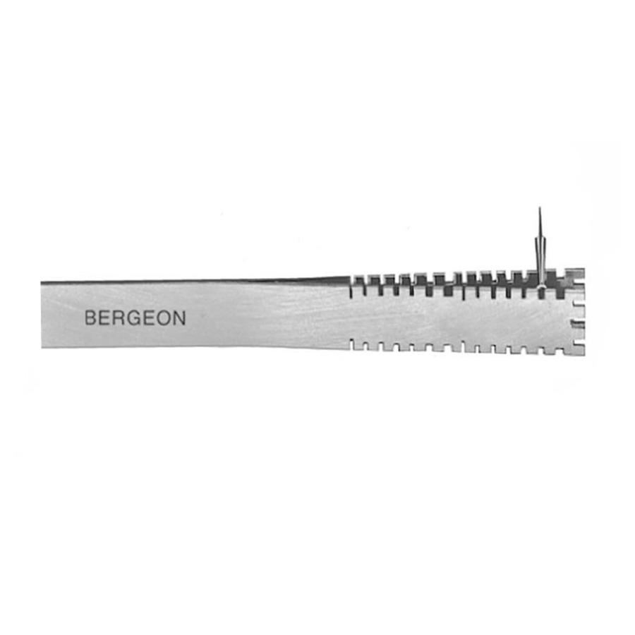 Bergeon 30004 brass watch hands holding tweezers - 219833