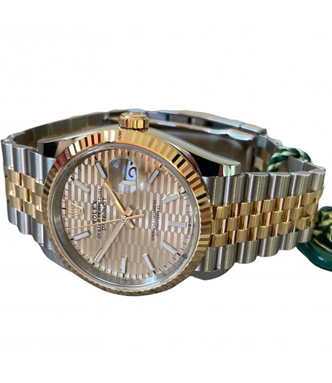 New Rolex Datejust 126233 Champagne Motif dial 36mm 2021