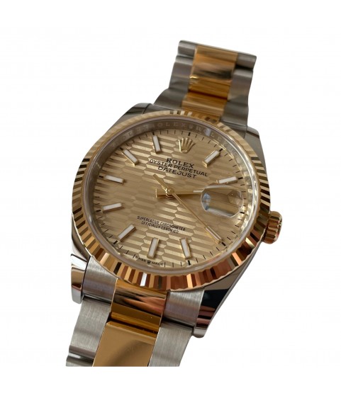 New Rolex Datejust 126233 Oyster Champagne Motif dial 36mm 2021
