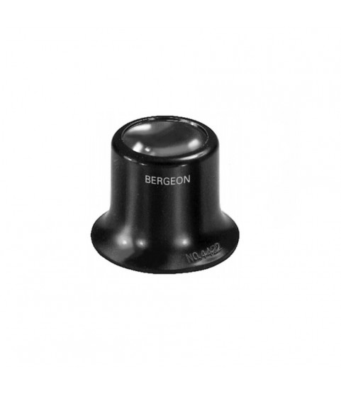 Bergeon 4422-1.5 watchmaker's loupe, plastic housing, inner screw ring, 6.7x magnification