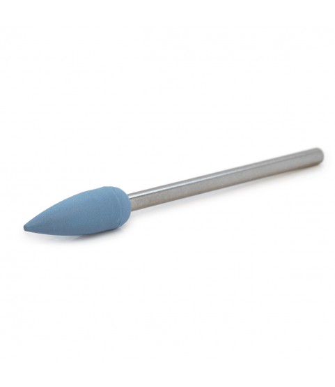 Universal polisher brush light blue Ø 5,5 x 15 mm, soft, grain fine, HP-shank