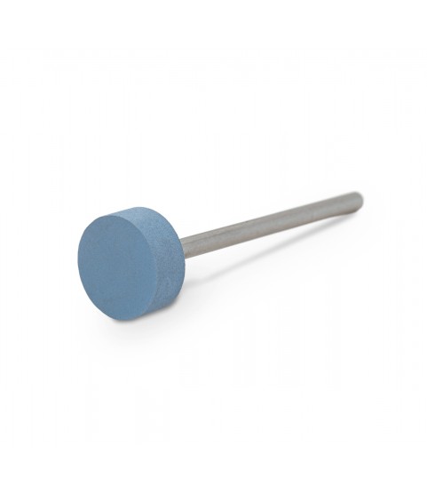 Universal Polisher brush light blue wheel, Ø 11 x 4 mm, soft, grain fine, HP-shank