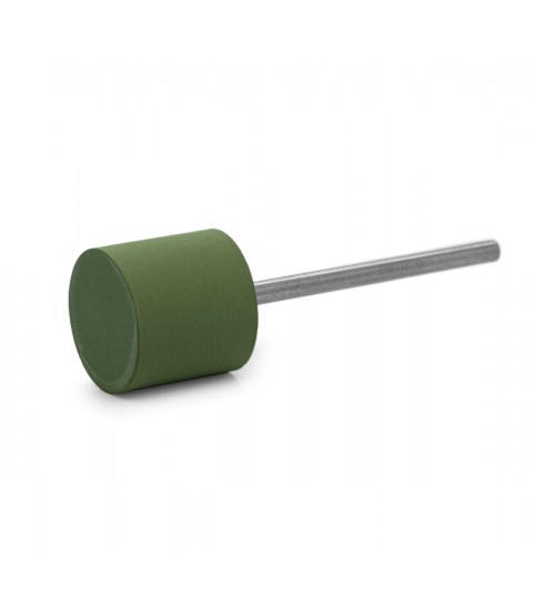 Polisher Eveflex green brush, cylinder, Ø 14 x 12 mm, very soft, grain fine