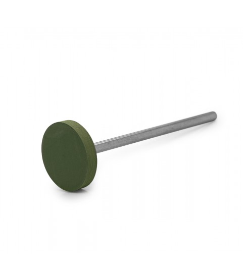 Polisher Eveflex silicon carbide green wheel, Ø 14,5 x 2 mm, very soft, grain fine, HP-shank