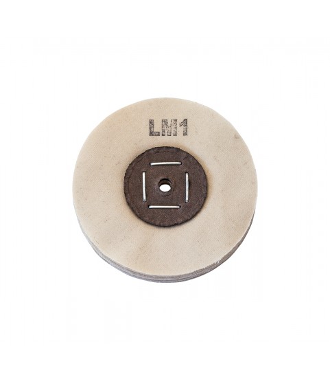 Merard Polishing wheel for pre-polishing N° LM1, natural coloured cotton, Ø 100 mm, 22 folds